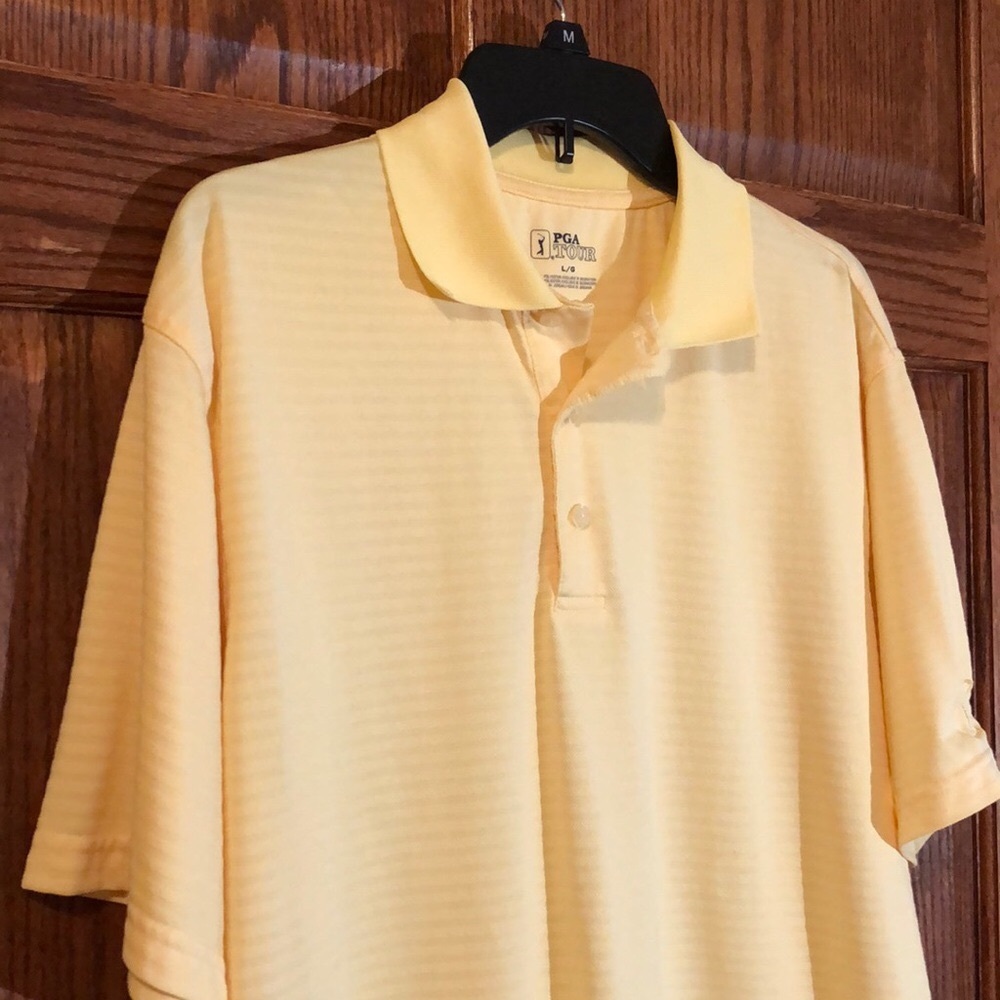 PGA Tour Yellow Polo Shirt